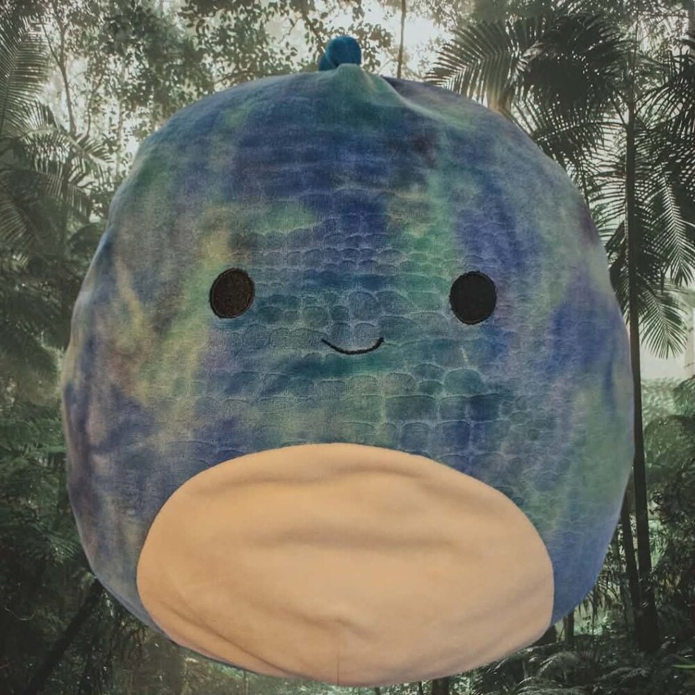 Squishmallows "Damien the Blue Textured Dinosaur" Medium Sized 16" Plush Toy
